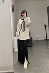 Aviva Jifei Xue straight skirt SS23-CSS-BLK
